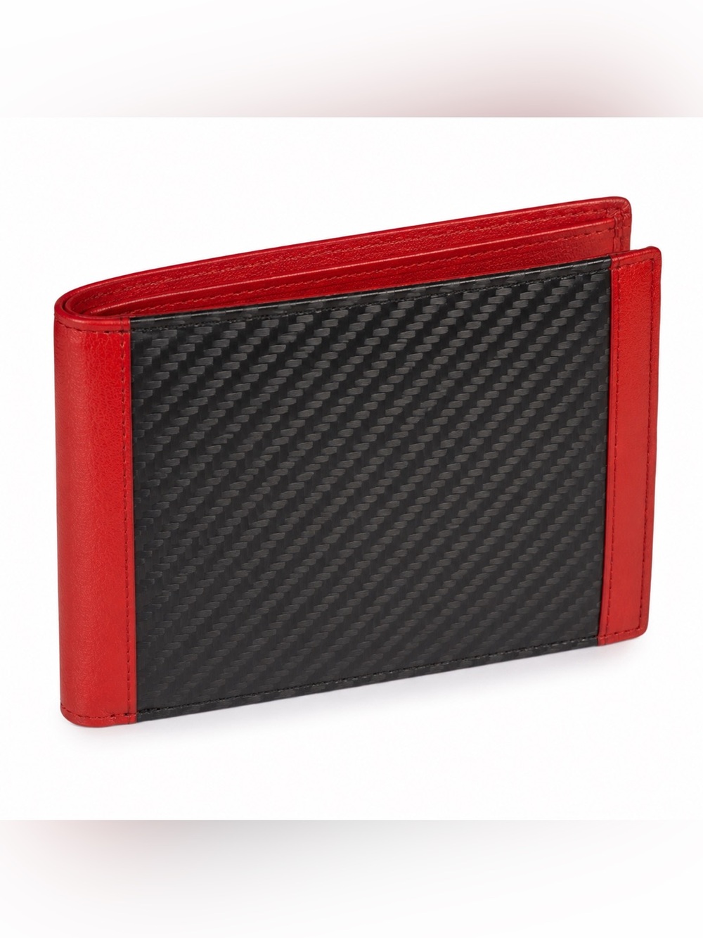 Hide K 1896 Japanese Carbon Fiber Leather RFID Wallet NWT